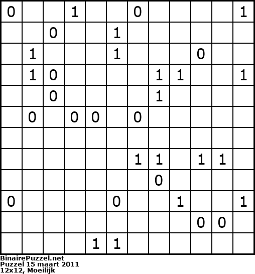 Binaire Puzzel