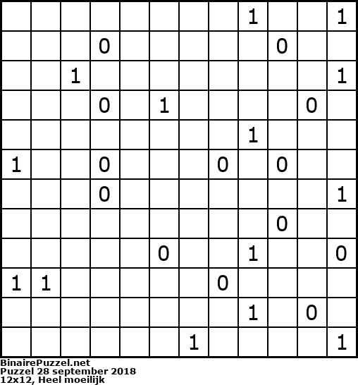 Binaire Puzzel