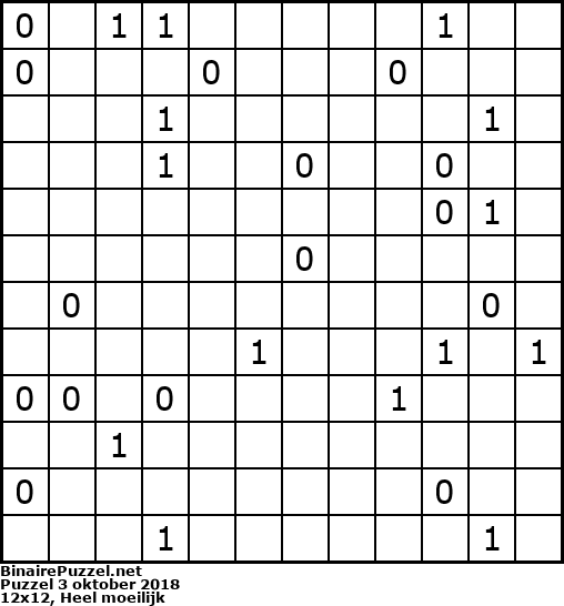 Binaire Puzzel