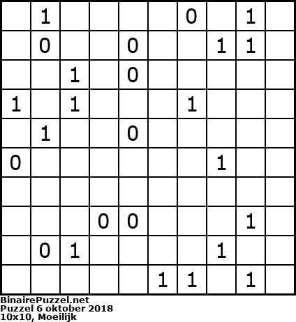 Binaire Puzzel