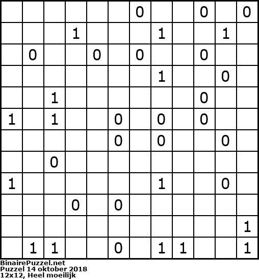 Binaire Puzzel
