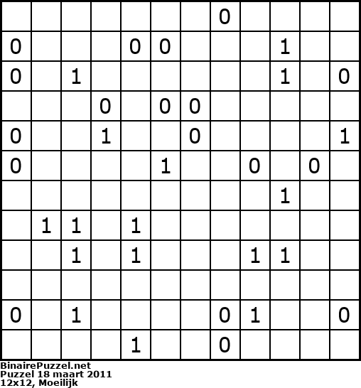 Binaire Puzzel
