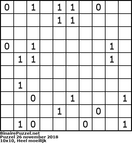 Binaire Puzzel