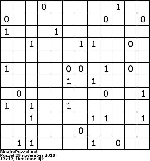 Binaire Puzzel