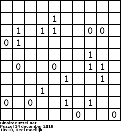 Binaire Puzzel