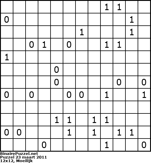 Binaire Puzzel