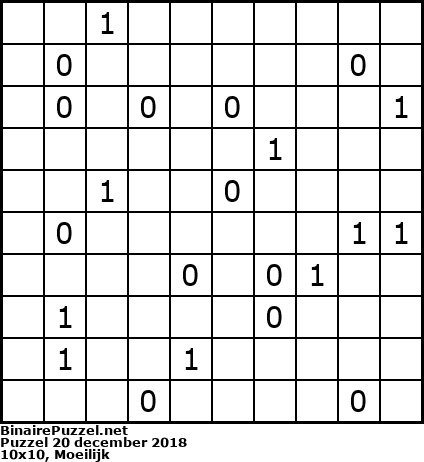 Binaire Puzzel