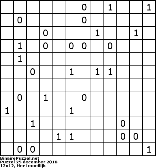 Binaire Puzzel