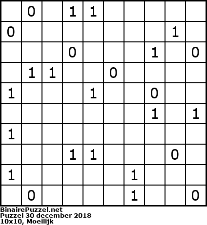 Binaire Puzzel