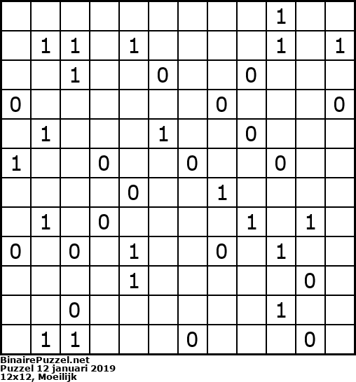 Binaire Puzzel
