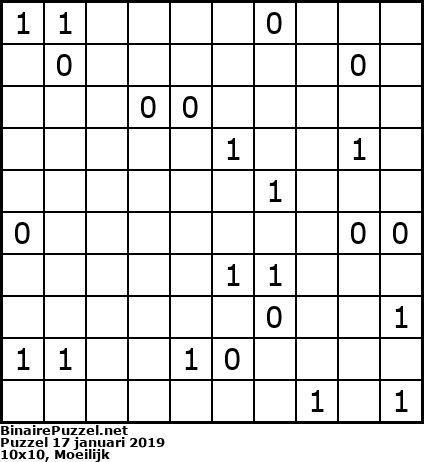 Binaire Puzzel