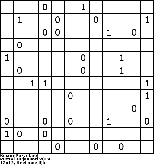Binaire Puzzel