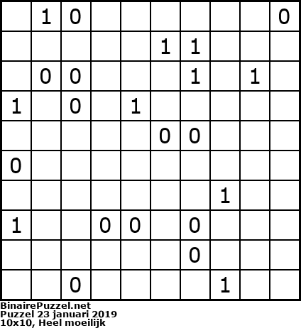 Binaire Puzzel