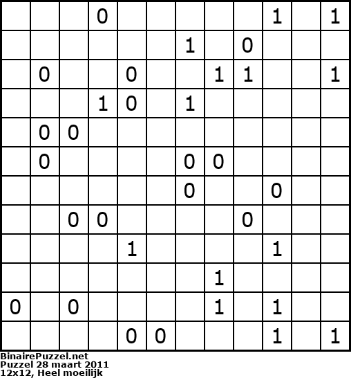 Binaire Puzzel