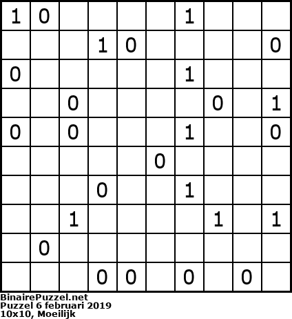 Binaire Puzzel