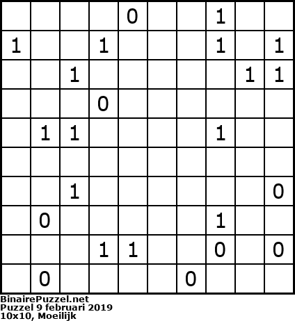 Binaire Puzzel