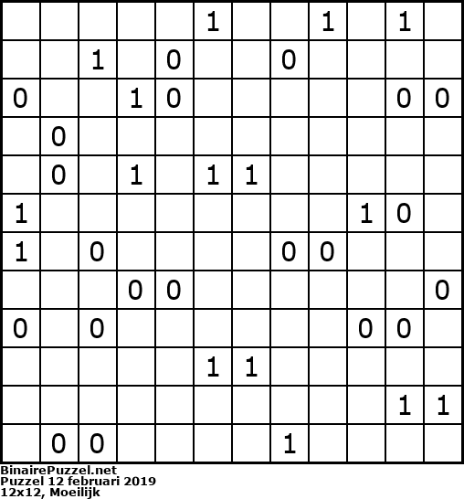 Binaire Puzzel