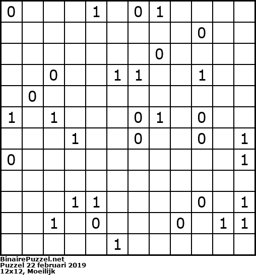 Binaire Puzzel