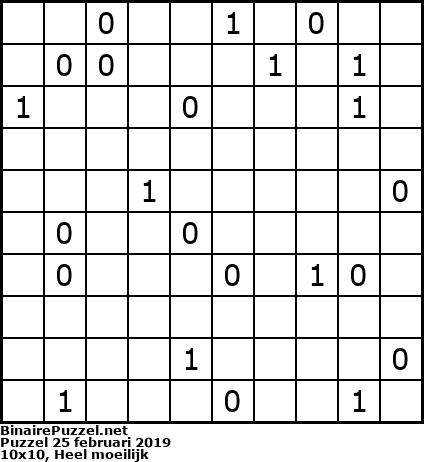 Binaire Puzzel