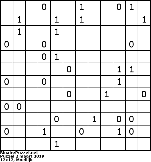 Binaire Puzzel