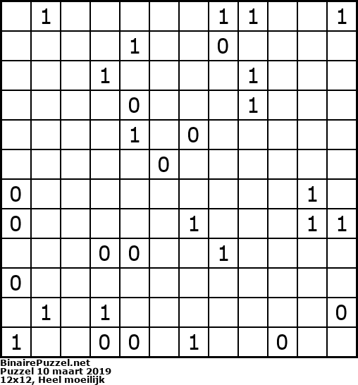 Binaire Puzzel