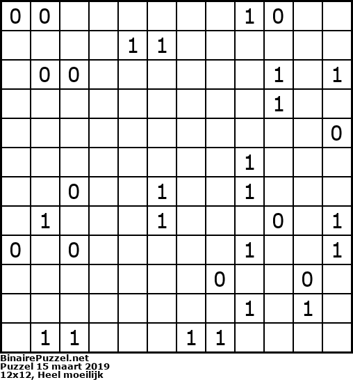 Binaire Puzzel