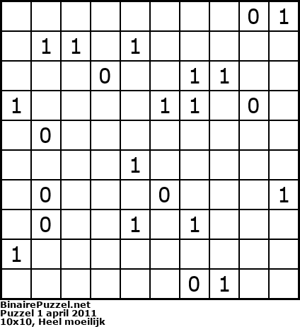 Binaire Puzzel