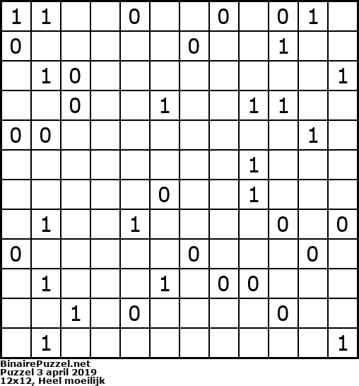 Binaire Puzzel