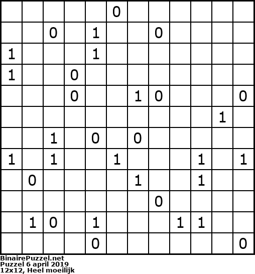 Binaire Puzzel