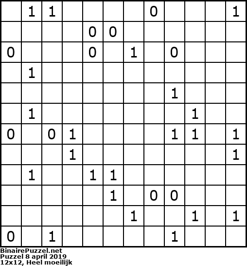 Binaire Puzzel