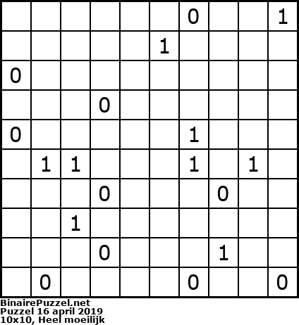 Binaire Puzzel