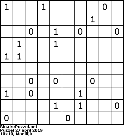 Binaire Puzzel