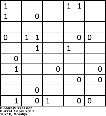 Binaire Puzzel