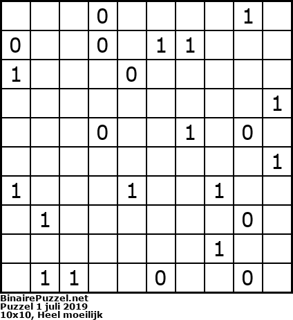Binaire Puzzel