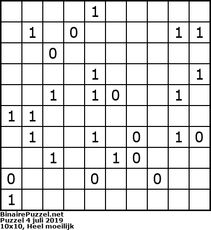 Binaire Puzzel