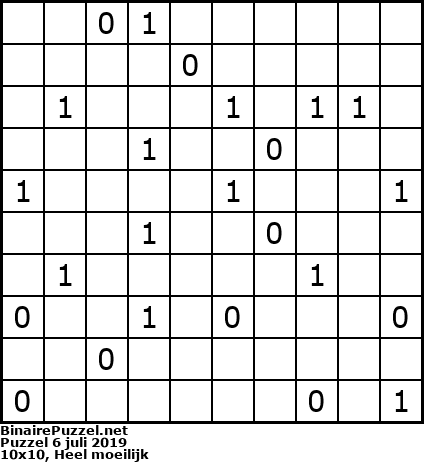 Binaire Puzzel