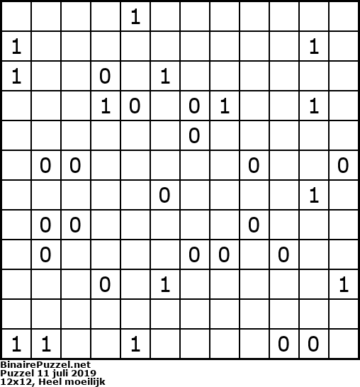 Binaire Puzzel