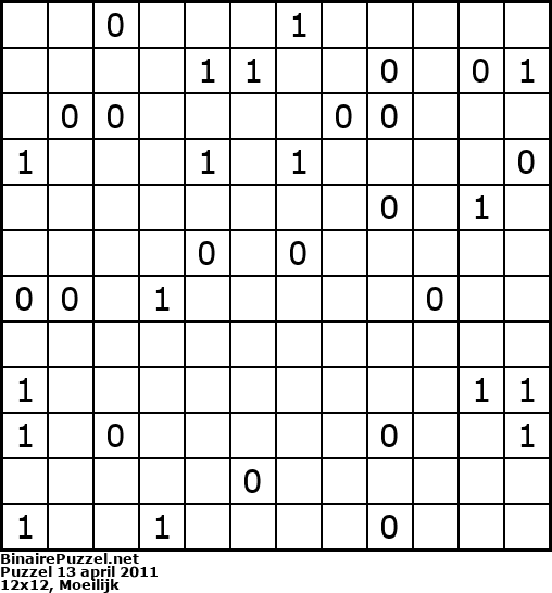 Binaire Puzzel