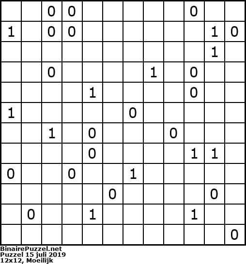 Binaire Puzzel