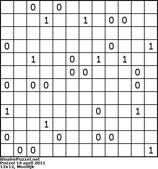 Binaire Puzzel