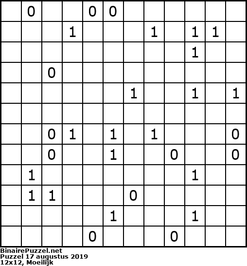 Binaire Puzzel