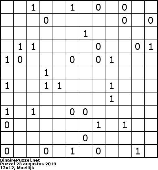 Binaire Puzzel