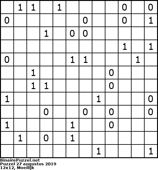 Binaire Puzzel