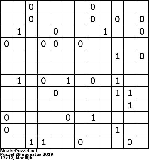 Binaire Puzzel