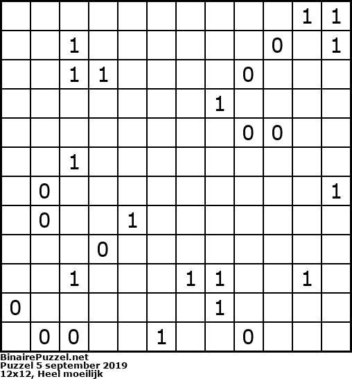 Binaire Puzzel