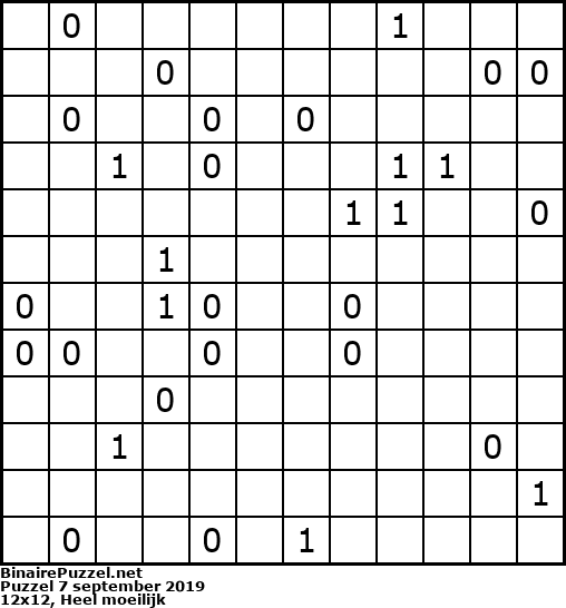 Binaire Puzzel