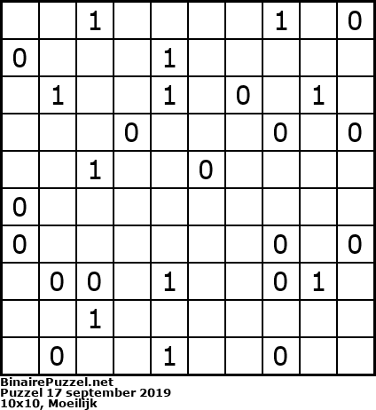 Binaire Puzzel
