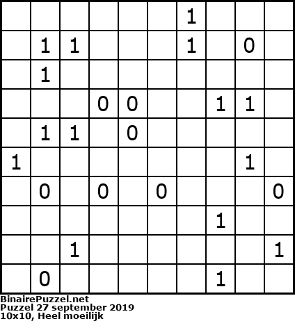 Binaire Puzzel