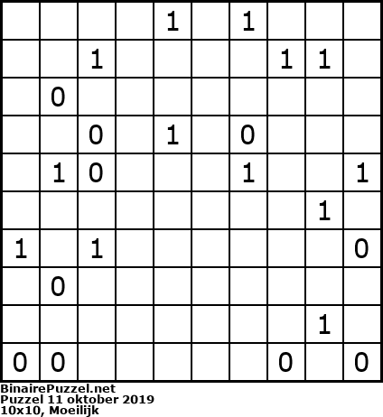 Binaire Puzzel