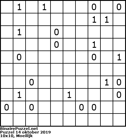 Binaire Puzzel